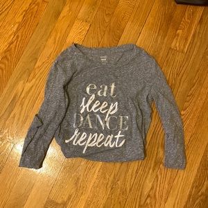 Aerie Best T eat sleep dance repeat long sleeve
